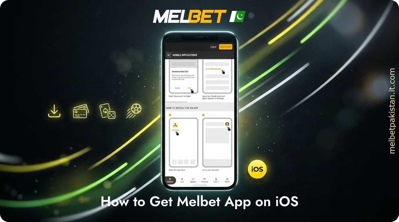 Pakistani users can download the Melbet iOS app from the official mobile website in just a few clicks
