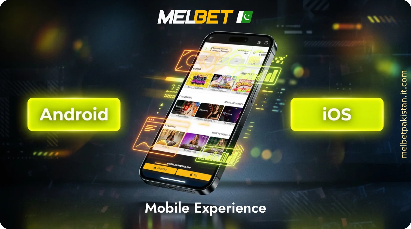 Melbet users in Pakistan can download the mobile app from the official website